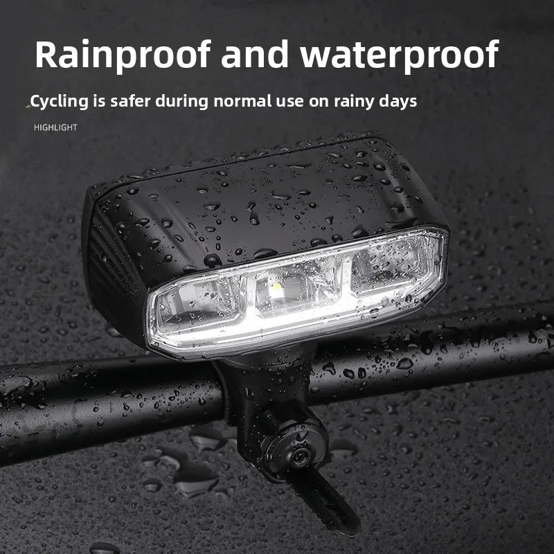   Mountain Bike Lights - Rainproof USB Charging Dual LED Beads