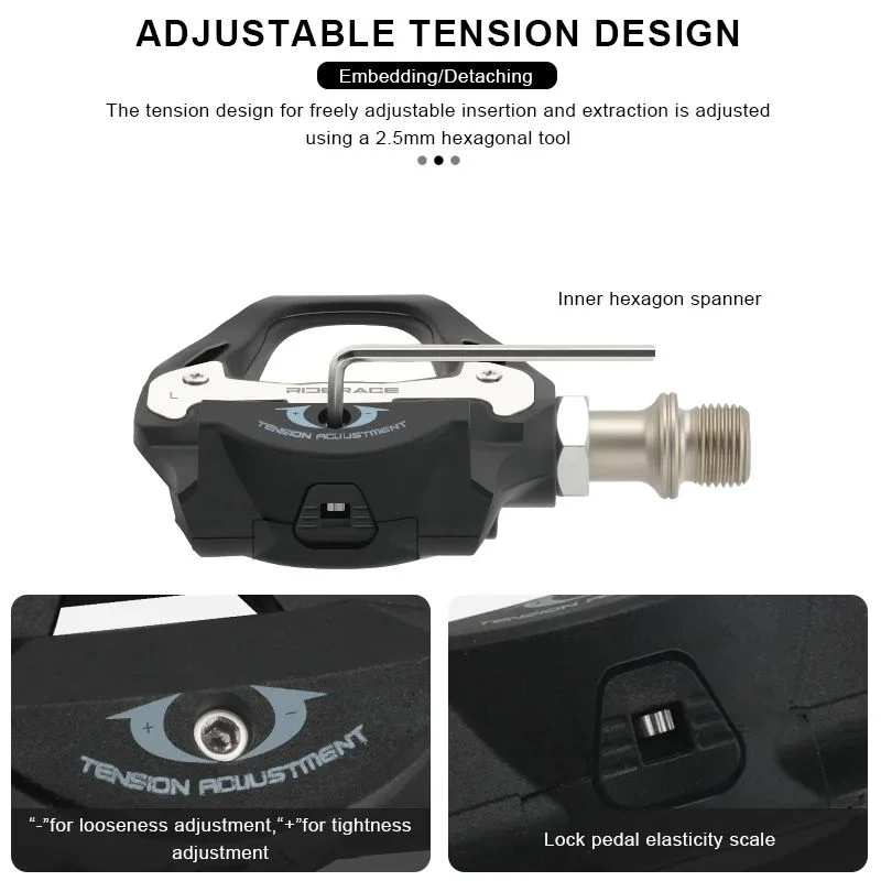   RIDERACE Road Bike Pedal for SPD SL System - Self Locking Clipless Pedals