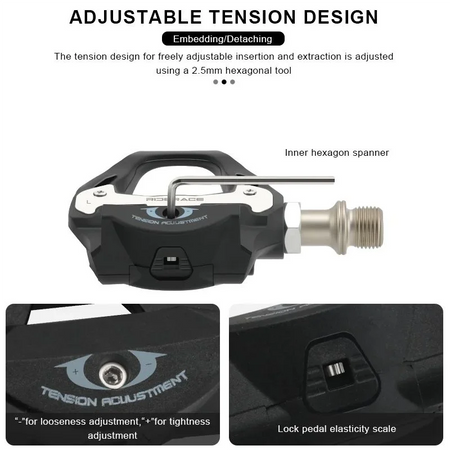   RIDERACE Road Bike Pedal for SPD SL System - Self Locking Clipless Pedals