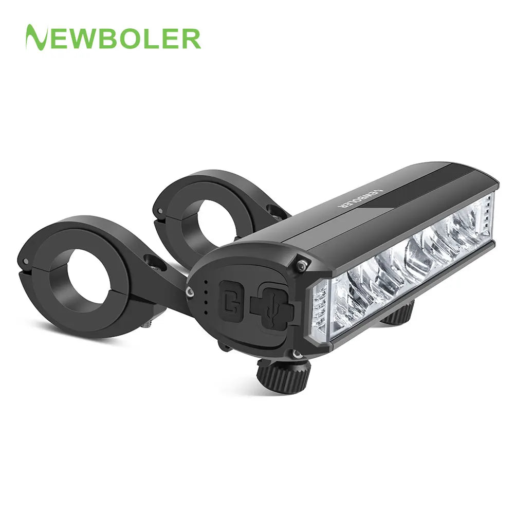   NEWBOLER 10000mAh Front Bicycle Light - 6000 Lumen Waterproof USB Rechargeable MTB Lamp