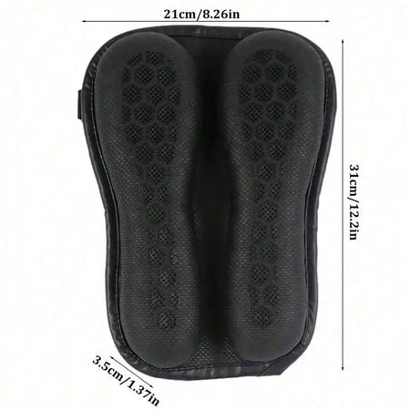   3D Honeycomb Motorcycle Seat Pad - Gel Cushion with Breathable Mesh
