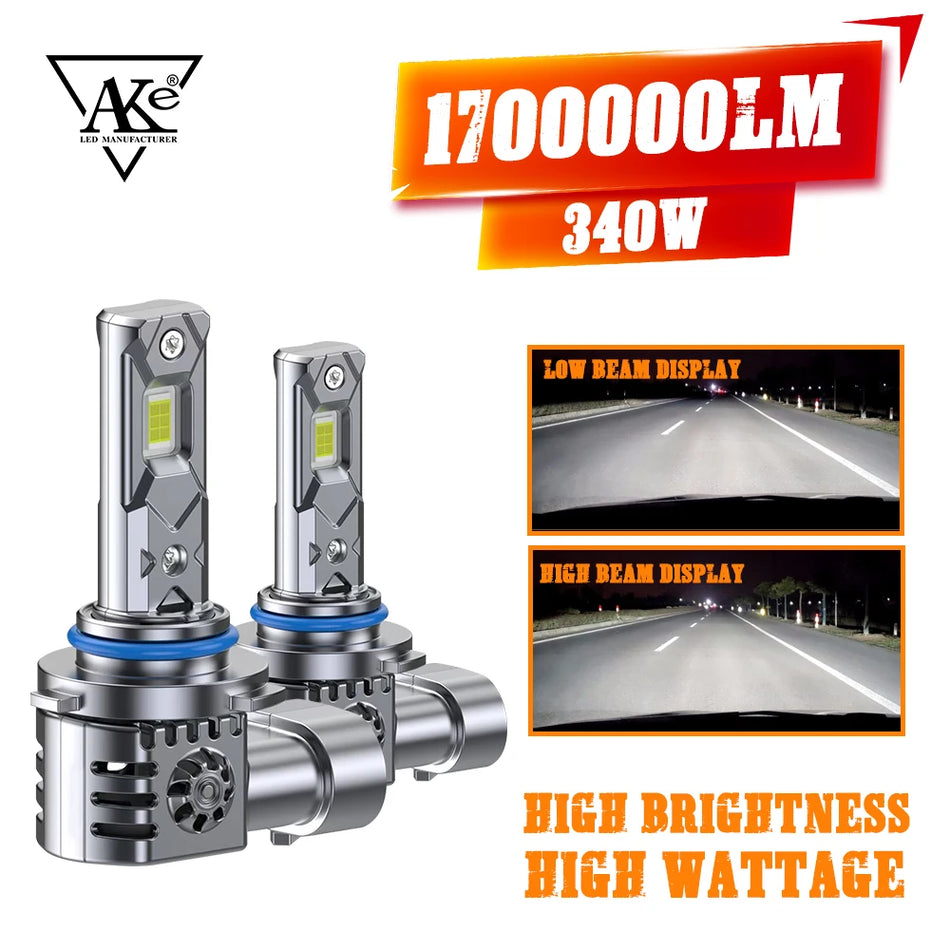   AKE H11 LED Fog Light Bulbs - 1700000LM, 6000K, Plug and Play