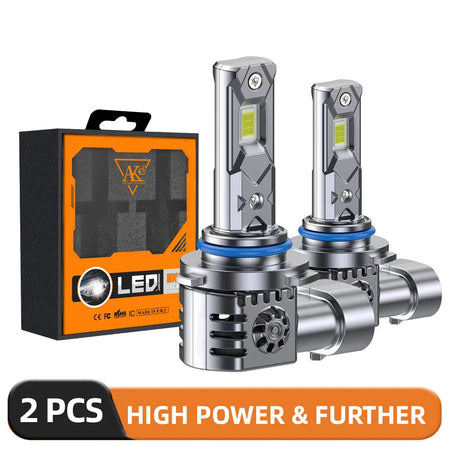   2Pcs 1700000LM Turbo H11 LED Headlight - 340W Super Bright 6000K