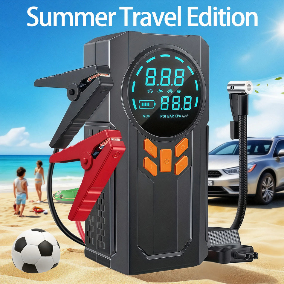   JKUOO 3000A Car Jump Starter Portable Power Bank