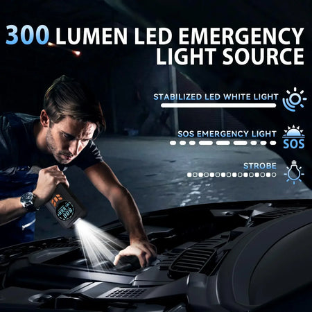   JKUOO 3000A Car Jump Starter Portable Power Bank