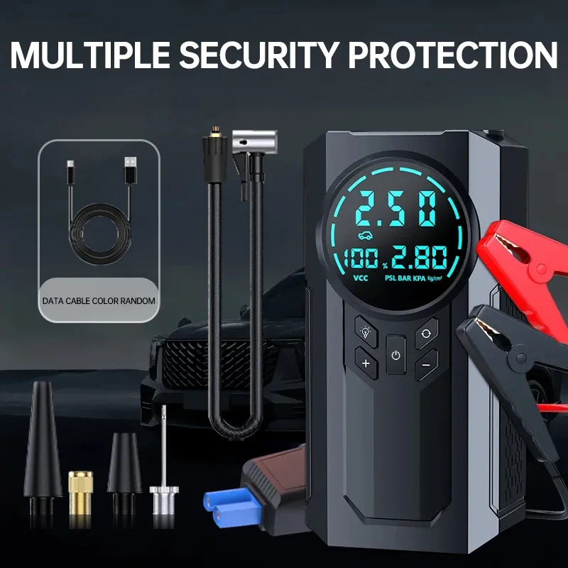   JKUOO 3000A Car Jump Starter Portable Power Bank
