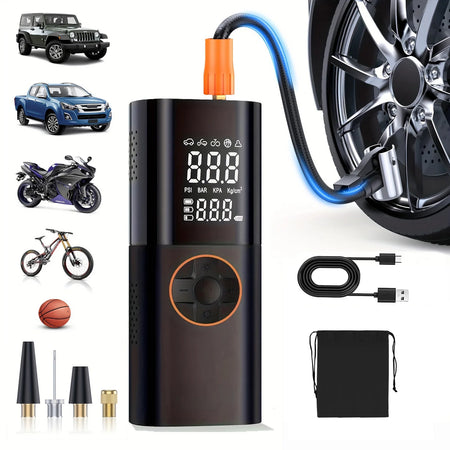   Tire Inflator Portable Air Compressor, 150PSI Portable Air Pump for Car Tires with 25000mAh Battery