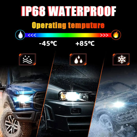   MYLIT KOOL 500000lm 1600W LED Headlights - H7 H4 H11 H1 9005 9006 9012