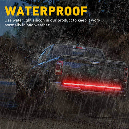   1Pcs 60-inch Tailgate Light Bar - Reverse Brake Signal & Strobe Warning Light for Trucks and Cars