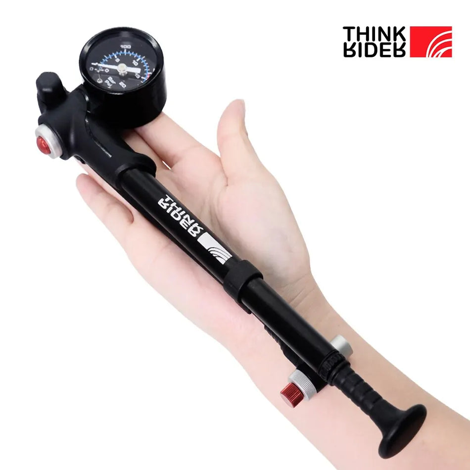   ThinkRider Portable High-Pressure 300psi Bike Air Pump with Gauge