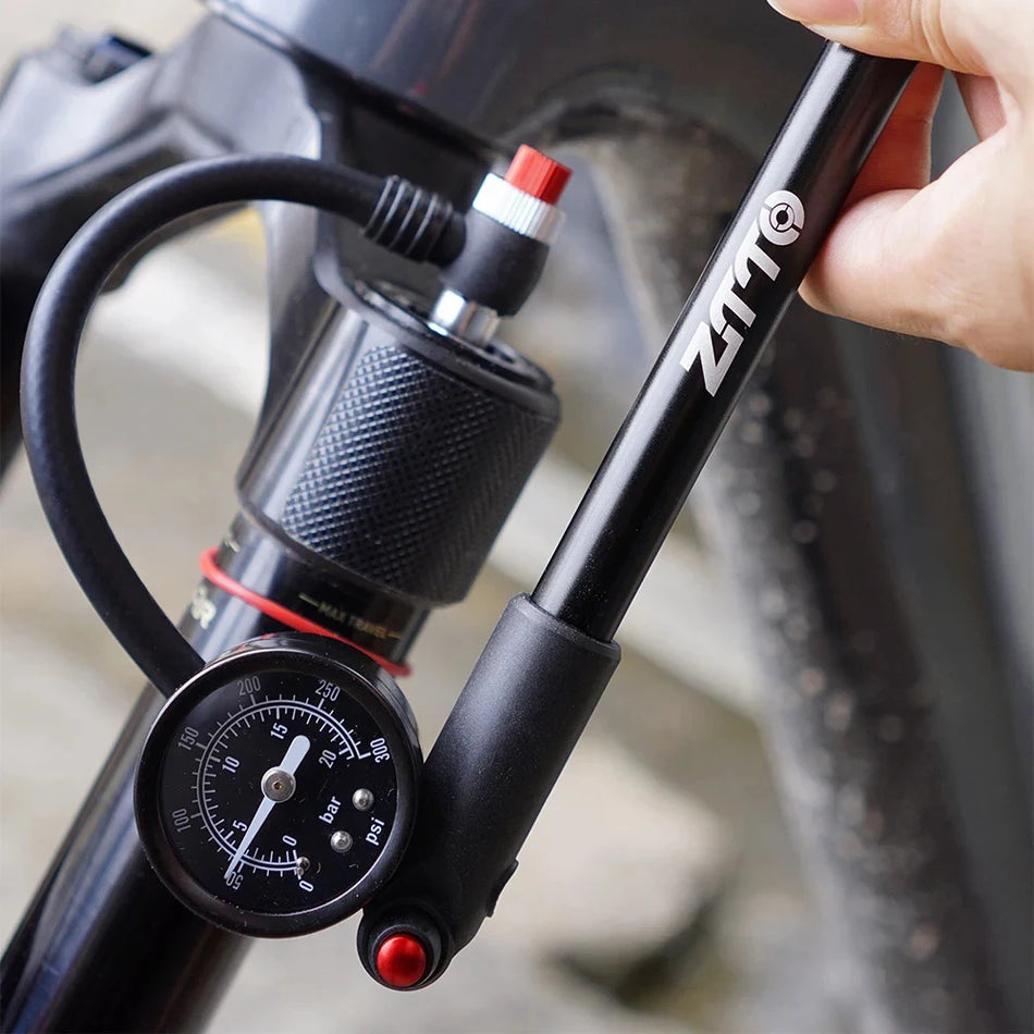  Bike Shock Pump with Pressure Gauge 0-300PSI/20BAR