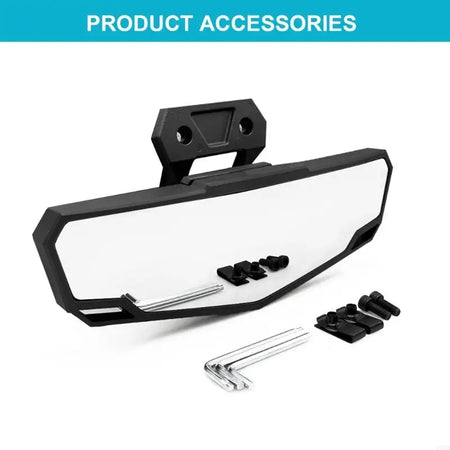   B5XD UTV Rear View Glass AntiGlare Black Center Convex Glass for 2020-2023 XP/XP 4 - Replaces 2883763