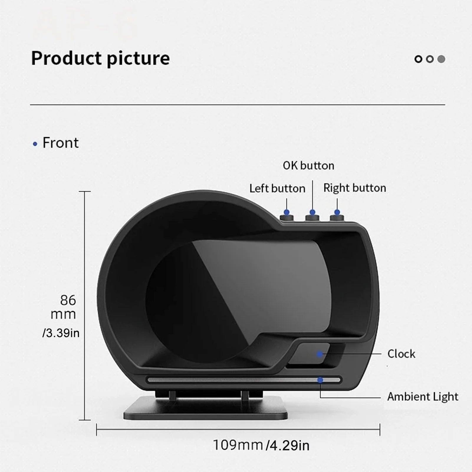   Car Smart Head Up Display OBD2 GPS Digital HUD Speedometer Turbo RPM Alarm Head-Up Displayer
