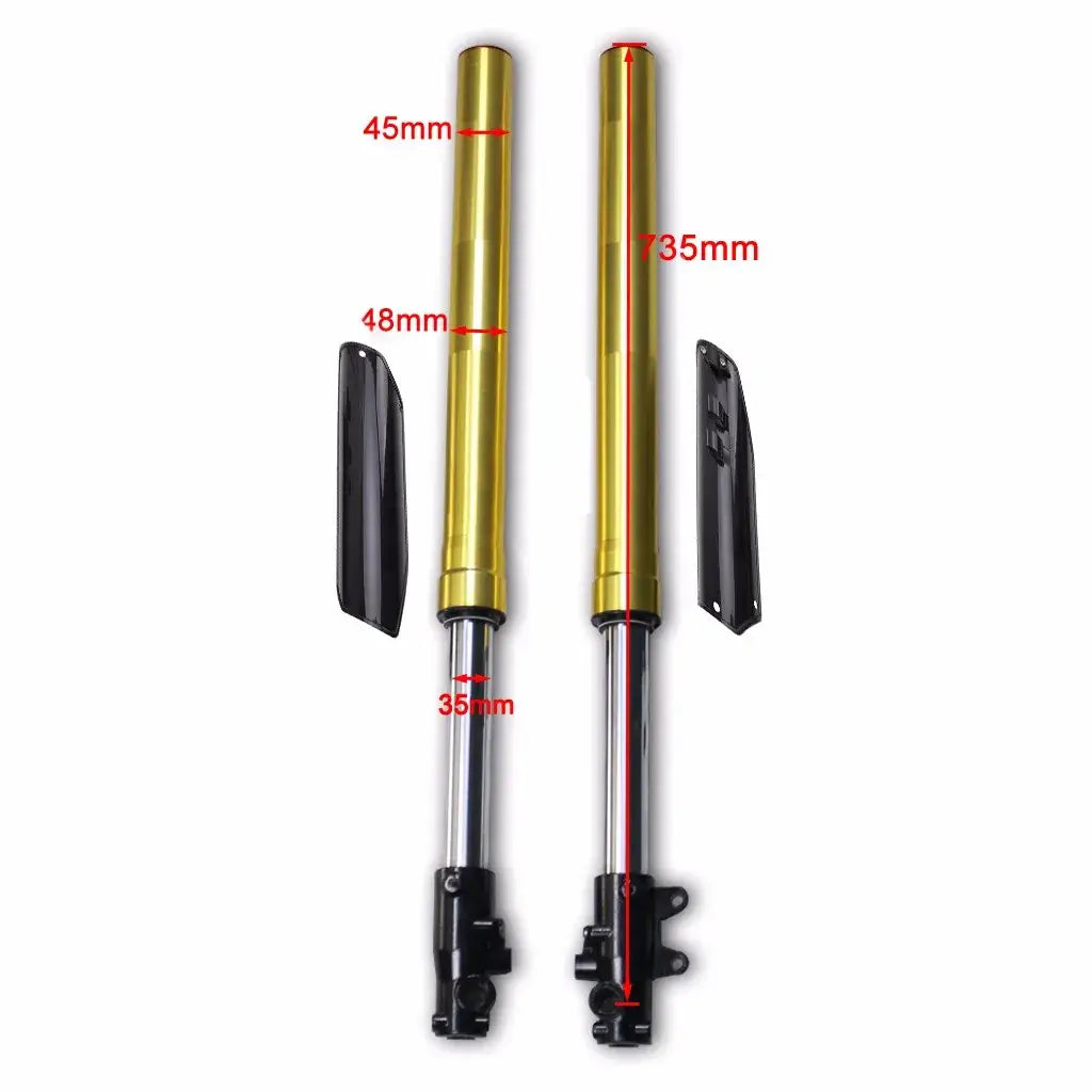 29 Inch Silver Off-Road Shocks and Triple Tree Clamp Kit