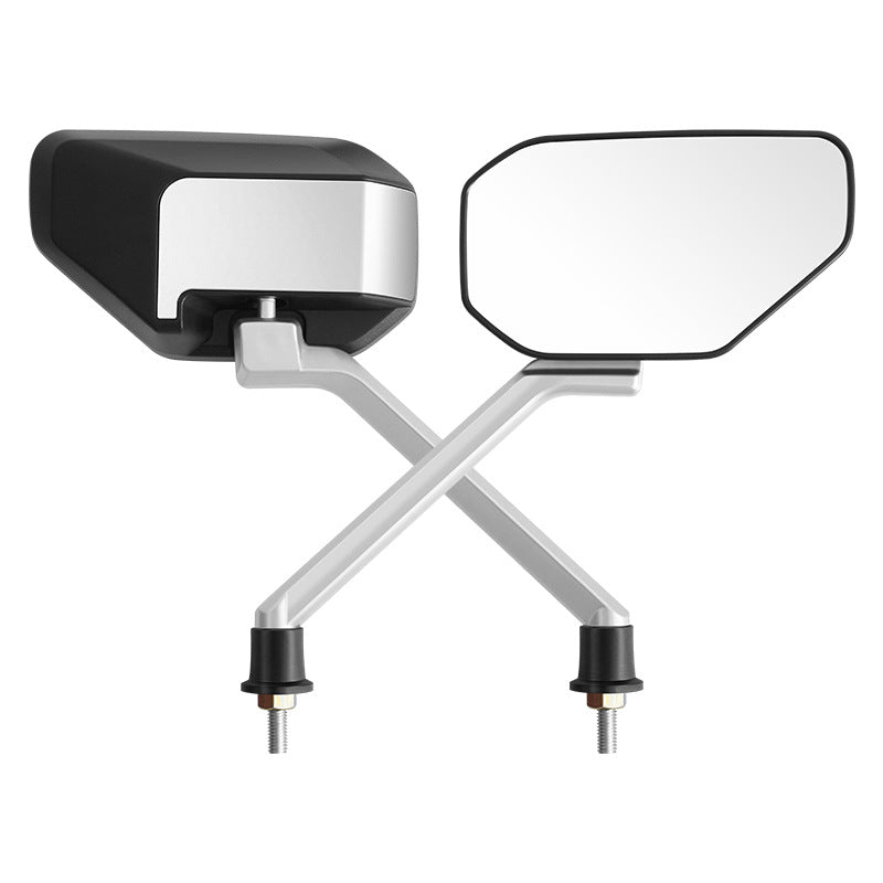 Universal Convex Rearview Mirror Set Wide-Angle Safety Lens for Motorcycles & Scooters