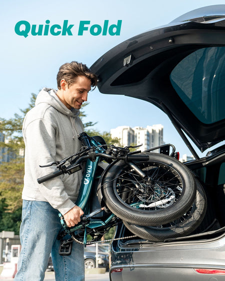   DYU 20" 4.0 Fat Tire Electric Bike 750W 48V 15.6Ah | All-Terrain Adult E-Bike