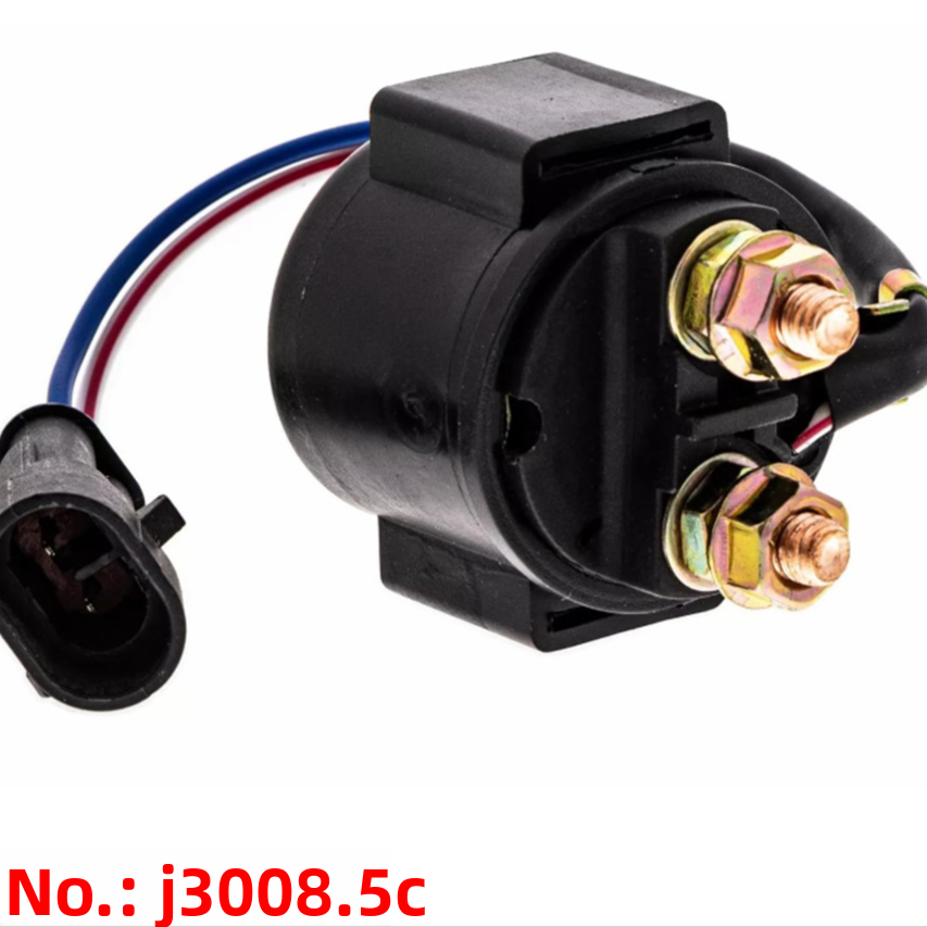 12V Universal Motorcycle Starter Relay Solenoid for GY6 & FXD Performance Ignition Relay (J3008.5, J3008.5D, J3008.5DL)