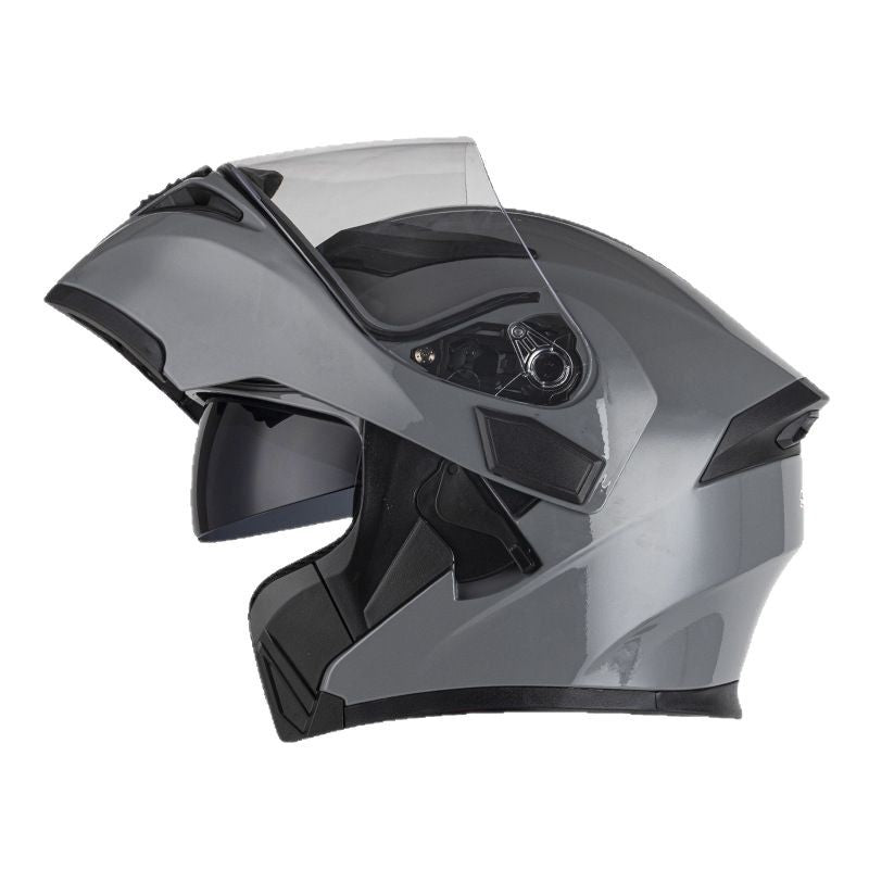 Carbon Fiber Full Face Motorcycle Helmet – DOT Certified Dual Lens Safety Gear