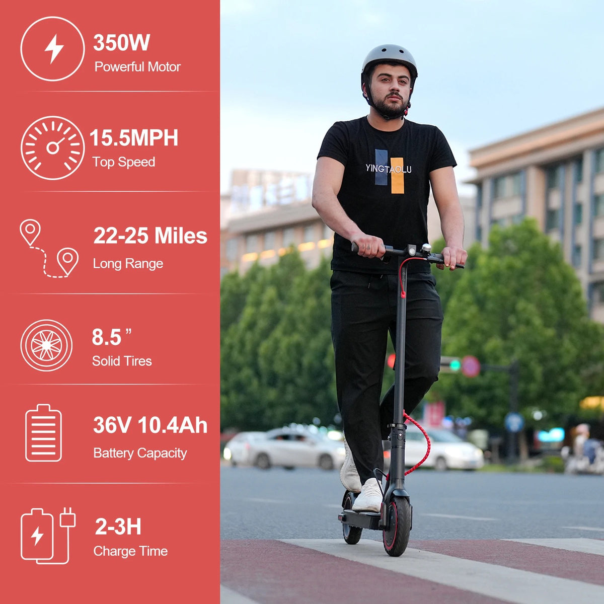 350W motor powered electric scooter for everyday transportation
