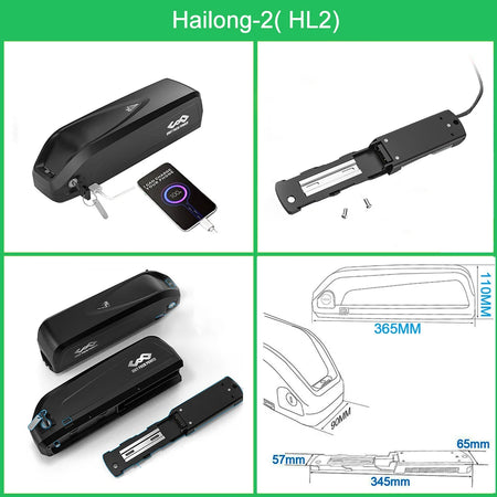 36V 48V 52V Electric Bike Battery