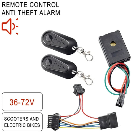 36V 72V electric scooter security alarm kit