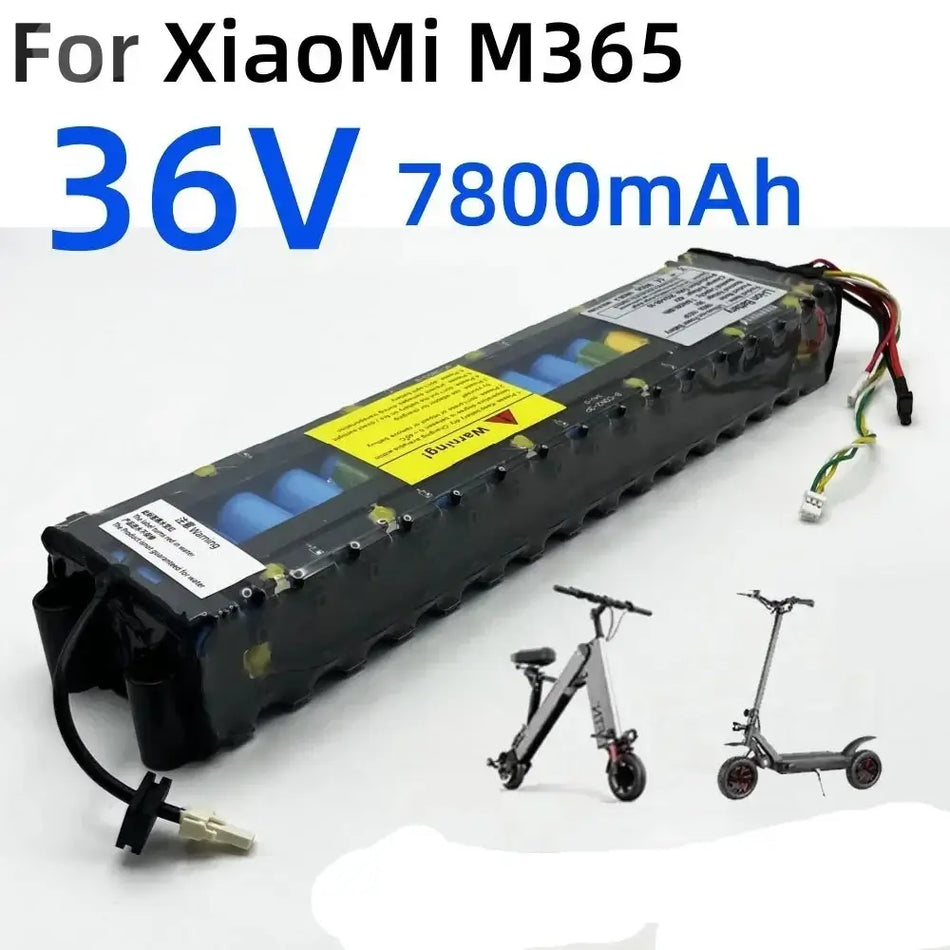 36V 7800mAh NE1003-H Lithium-Ion Battery Pack for Xiaomi M365 Electric Scooter – 10S3P Replacement with Communication Interface