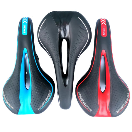 3D bike seat cushion with shock-absorbing gel padding