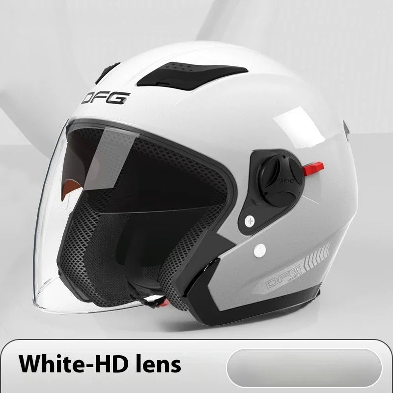 DFG Electric Motorcycle Helmet 3/4 Flip-Up Helmet