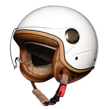 3/4 open face vintage bike helmet