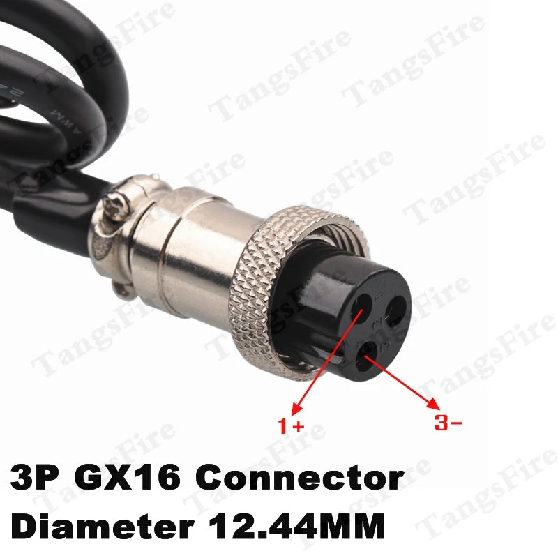 3 Pin XLR connector 54.6V charger