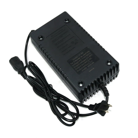 3A Lead-Acid Battery Charger 36V 48V 60V 72V for Electric Bikes & Scooters with power cable and plug.
