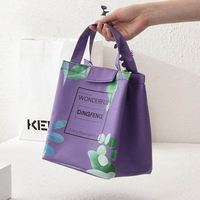 Water-Resistant Oxford Lunch Tote 500ml Insulated Food Storage Bag for Hot & Cold Meals