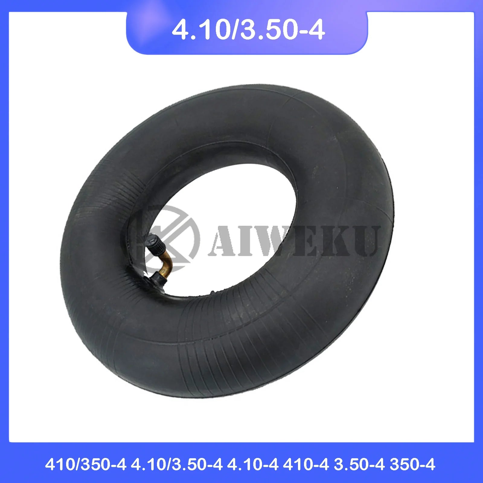 410/350-4 scooter inner tube with metal valve