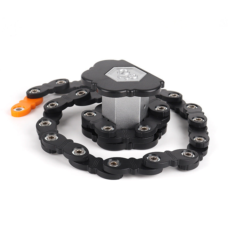 26 Section Folding Security Chain Lock for Bikes and E Bikes