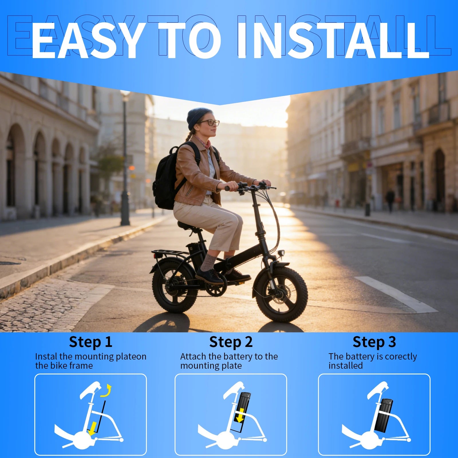 48V 15Ah E-Bike Battery