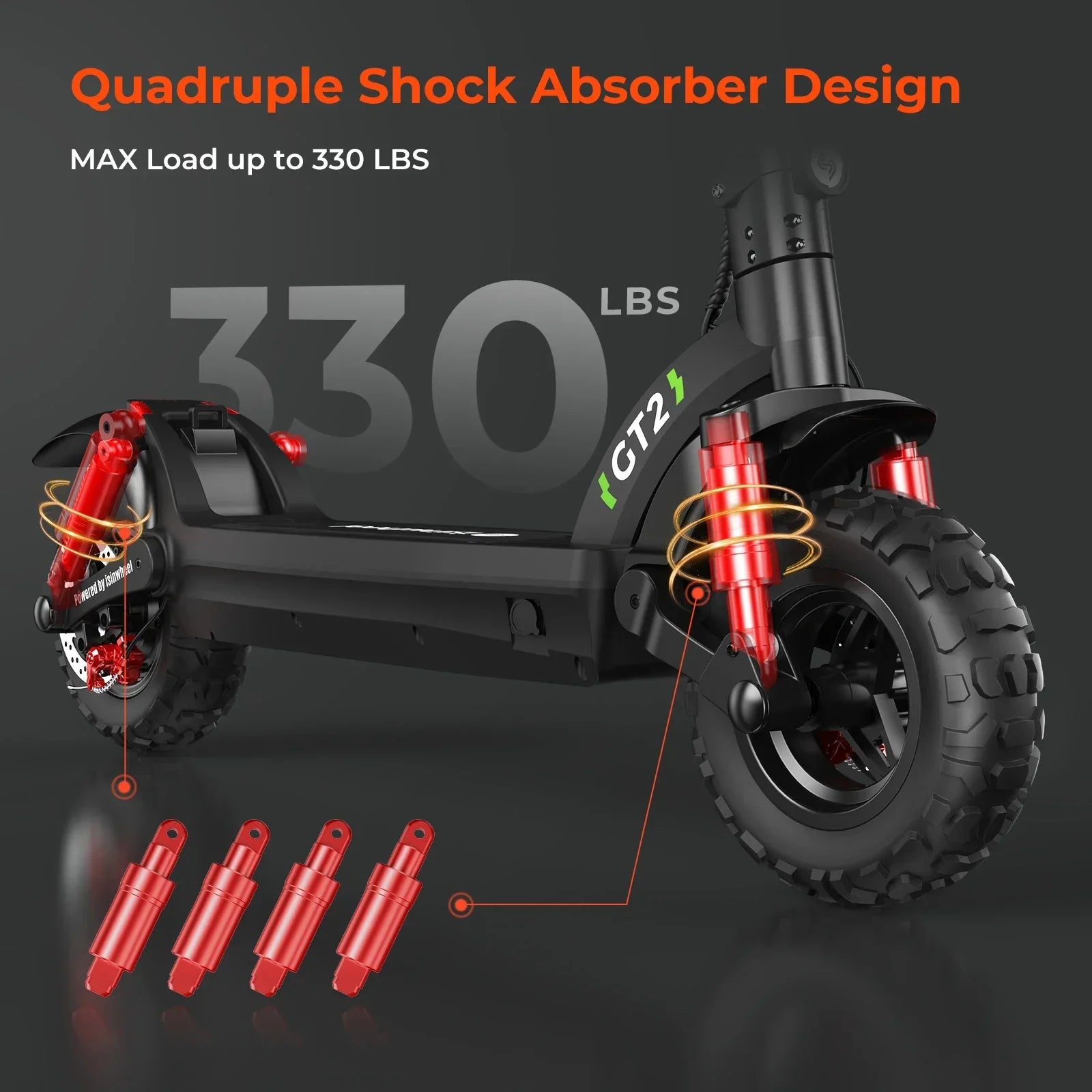 48V 15Ah battery electric scooter with 40-60km long range performance