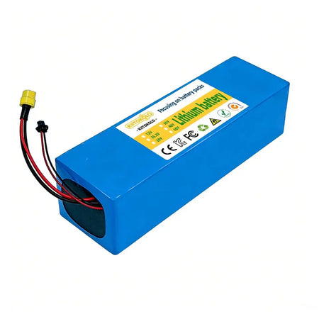 48V 10Ah Lithium-ion Rechargeable Battery 13S4P Pack for Electric Scooter with Smart BMS & 54.6V Charger