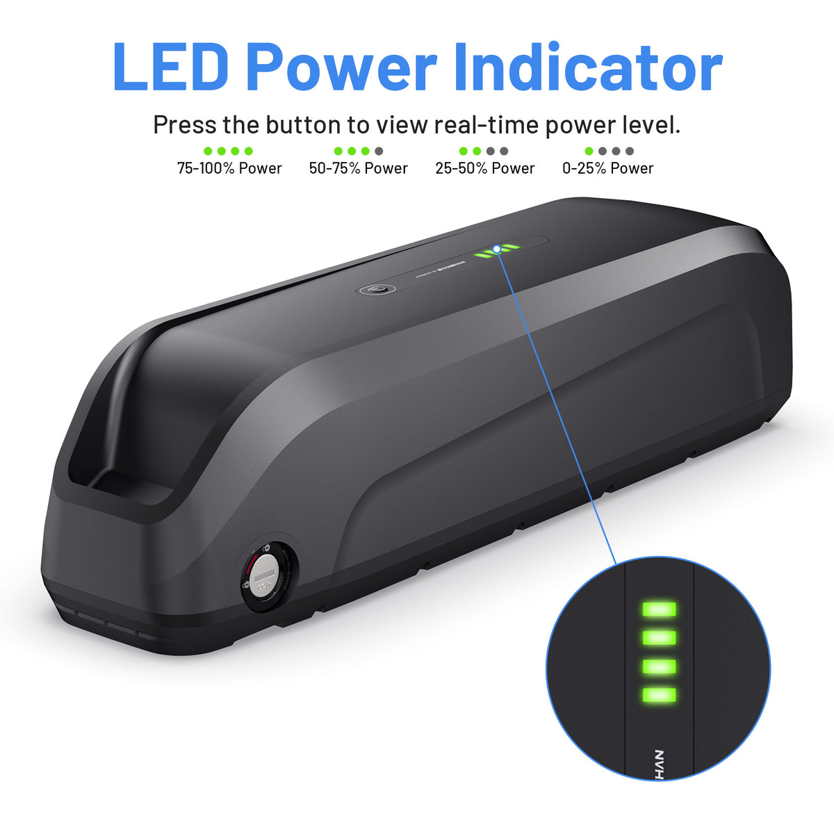 48V Rechargeable Battery for E-Bikes