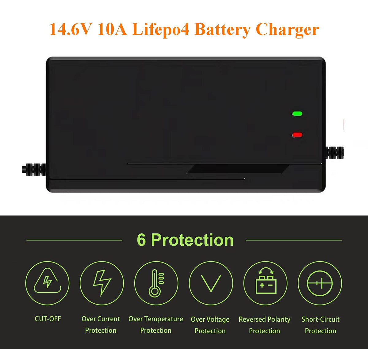 48V lithium charger with reverse polarity protection