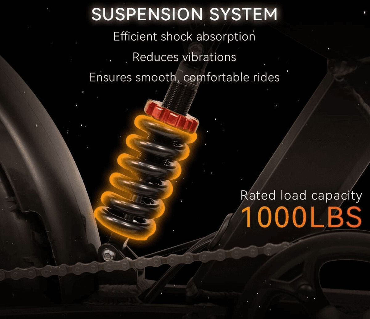   DUOTTS F20 Electric Bike - 1000W All Terrain Fat Tire MTB