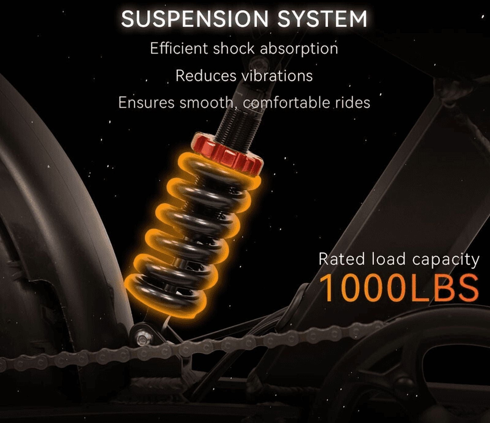   DUOTTS F20 Electric Bike - 1000W All Terrain Fat Tire MTB