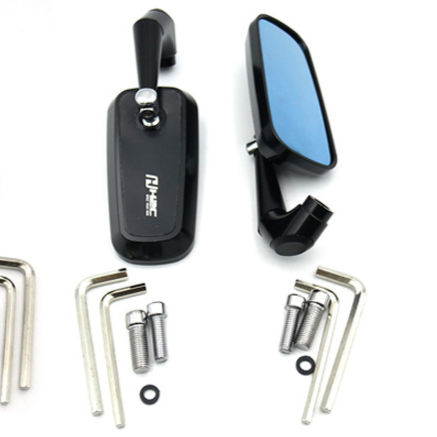 UGNE Performance CNC-Machined Square Rearview Mirror (M8/M10 Compatibility)