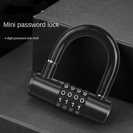 4 digit code bicycle security lock