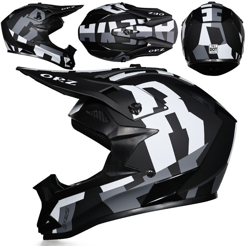 Lightweight Off-Road Cycling Helmet - Breathable ABS Full Face Gear for Downhill & Trail Riding