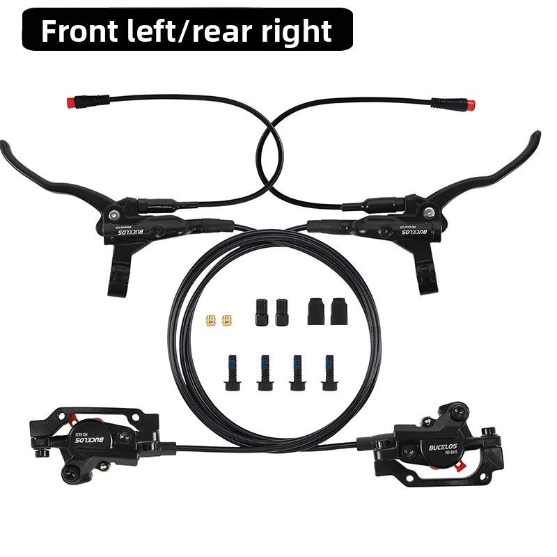 Universal Double Piston Hydraulic Disc Brake Set – High-Performance E-Bike & MTB Brake Kit