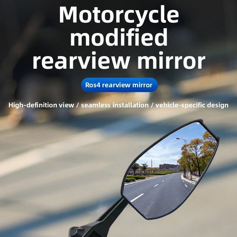 Premium Round Anti-Glare Side Mirror Universal Fit for Bikes & EVs