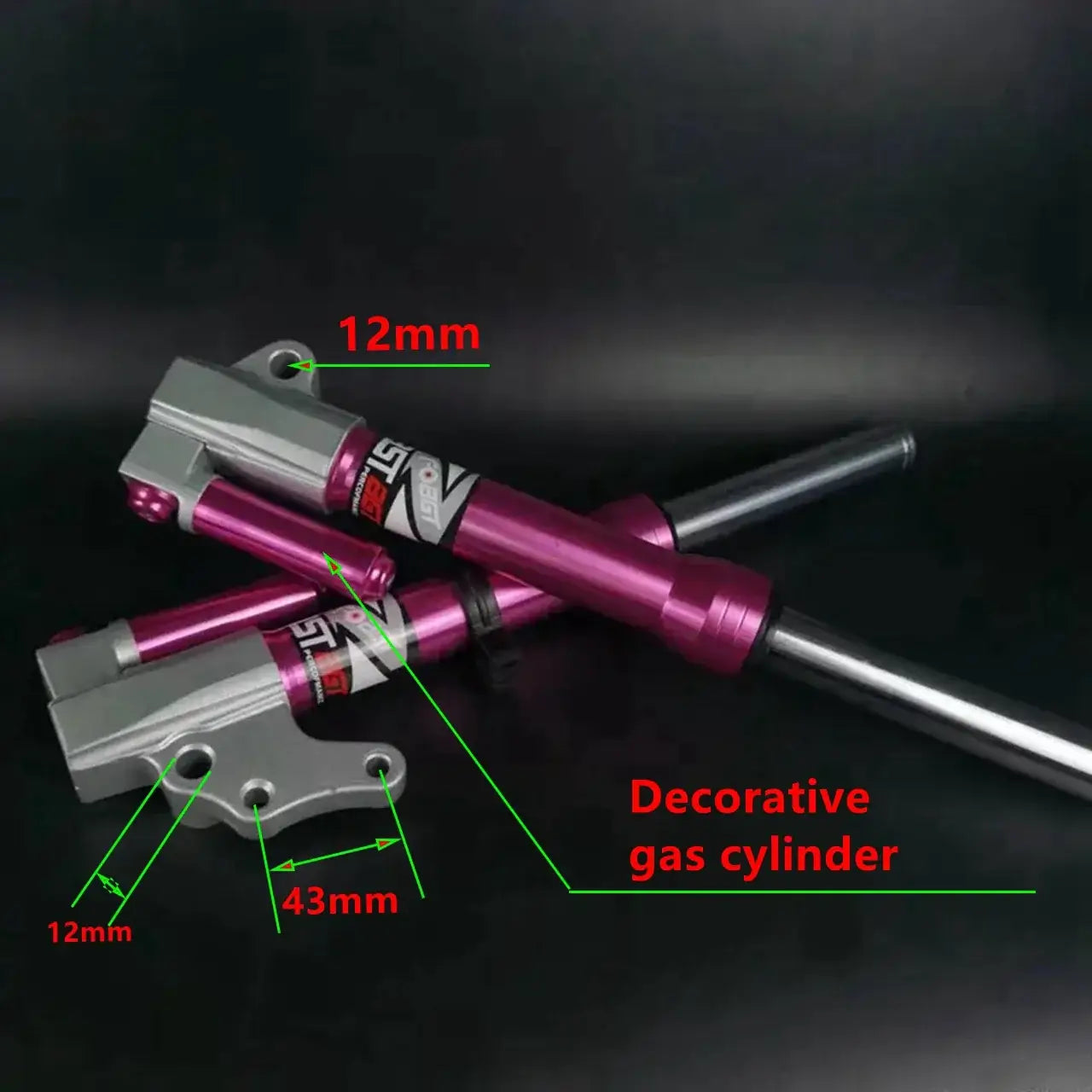 4kg Professional Scooter Front Fork Pair for High-Impact Absorption