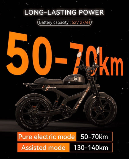   DUOTTS F20 Electric Bike - 1000W All Terrain Fat Tire MTB