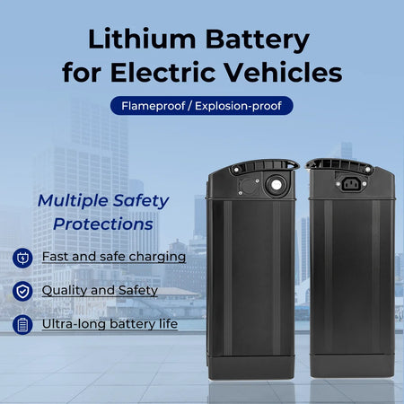 50km range electric bike battery