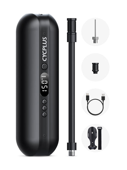 CYCPLUS Electric Air Compressor Portable Bicycle Pump - Max 150 PSI